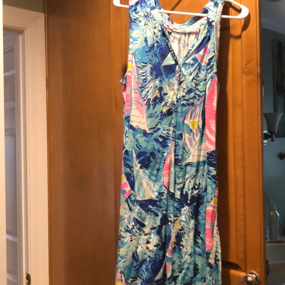 Lilly Pulitzer XL Shift Sailboat Dress